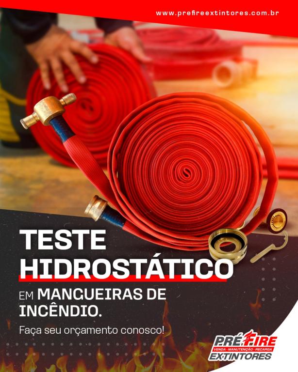 Teste Hidrostático em Mangueiras